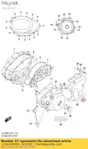 suzuki 1136240H00 protetor, sec d - Lado inferior