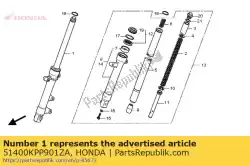 Aquí puede pedir tenedor conjunto, r. Fr. * nh146m * (nh146m plateado metálico exacto) de Honda , con el número de pieza 51400KPP901ZA: