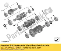 23127709809, BMW, rolamento de esferas ranhurado - 62x25x17 bmw   20 900 1200 1800 2004 2005 2006 2007 2008 2009 2010 2011 2012 2013 2014 2015 2016 2017 2018 2019 2020 2021, Novo