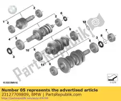 Qui puoi ordinare cuscinetto a sfere scanalato - 62x25x17 da BMW , con numero parte 23127709809: