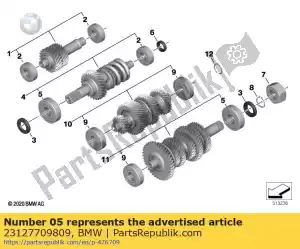 bmw 23127709809 rolamento de esferas ranhurado - 62x25x17 - Lado inferior