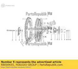 Tutaj możesz zamówić wi? Cej od Piaggio Group , z numerem części RB000655: