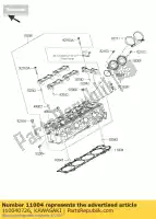 110040726, Kawasaki, tête de joint zx1400fcf kawasaki zzr 1400 2012 2013 2014 2015, Nouveau