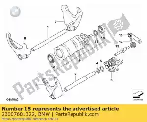 bmw 23007681322 locking lever - Bottom side