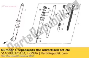 Honda 51400GE3761ZA fork assy.,r*nh1* - Bottom side