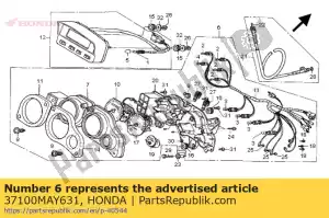 Honda 37100MAY631 medidor de peine - Lado inferior