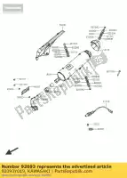 92093Y019, Kawasaki, vedação, tubo de escape sc300aef kawasaki j 300 2015 2016, Novo