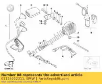 61138352311, BMW, borne à broches - 4 pol./z-code bmw  1200 1996 1997 1998 1999 2000 2001, Nouveau