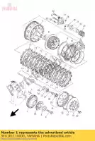 5YU161110000, Yamaha, engrenage, entraînement primaire yamaha mt 1670 2005 2006 2007 2008 2009, Nouveau