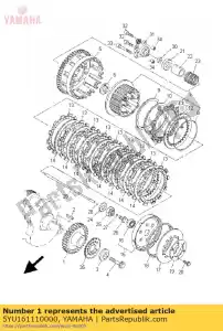 yamaha 5YU161110000 bieg, nap?d g?ówny - Dół