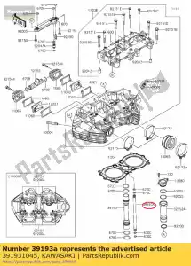 kawasaki 391931045 rura-olej ej650-a1 - Dół