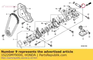 honda 15220MY9000 soupape ass., décharge - La partie au fond