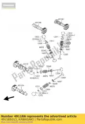 Aquí puede pedir árbol de levas-comp, escape fr de Kawasaki , con el número de pieza 49118S013: