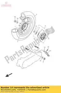 yamaha 9010506X1200 bolt - Bottom side