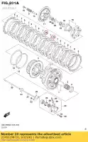 2145124F10, Suzuki, plaat, koppeling dr suzuki  dl gsf gsx sv vl vz 1000 1250 1300 1500 1999 2000 2001 2002 2003 2004 2005 2006 2007 2008 2009 2010 2011 2012 2014 2015 2016 2017 2018 2019, Nieuw