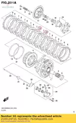 Aqui você pode pedir o placa, embreagem dr em Suzuki , com o número da peça 2145124F10: