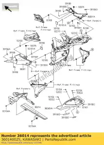 Kawasaki 360140025 case-chain - Bottom side