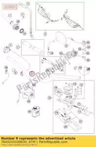 ktm 7640210100030 manillar negro - Lado inferior