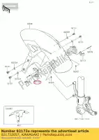 921732057, Kawasaki, 01 pince, aile avant, gauche kawasaki zx636 ninja zx6r 636 , Nouveau