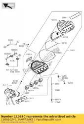 Here you can order the gasket,a/c case zx600p7f from Kawasaki, with part number 110610245: