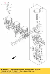 Aqui você pode pedir o titular, jato em Suzuki , com o número da peça 1338519E00: