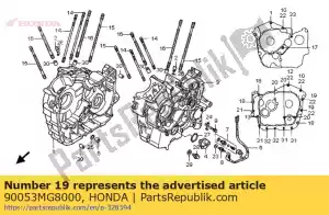 Honda 90053MG8000 boulon, bride, 8x80 - La partie au fond