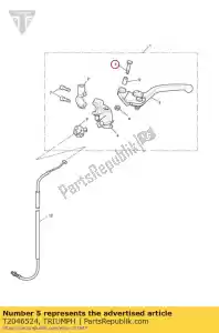 triumph T2046524 bolt, pivot - Bottom side