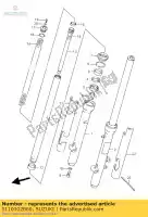 5110302B60, Suzuki, amortisseur assy, ??r suzuki rm  rm80 80 , Nouveau