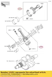 Here you can order the rod-assy-connecting kvf750gdf from Kawasaki, with part number 132510709: