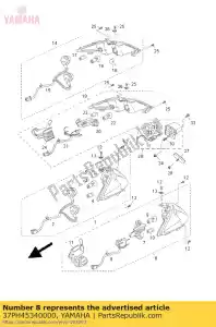 yamaha 37PH45340000 cordon, feu arrière - La partie au fond