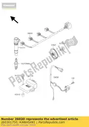 Qui puoi ordinare cablaggio zx900-e1p da Kawasaki , con numero parte 260301750: