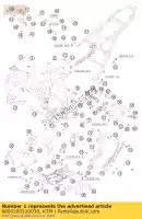 6000300110030, KTM, frame 'fa06 ktm adventure 950 2003 2004 2005 2006, Nieuw