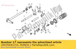 Aquí puede pedir resorte, tapón de tambor de Honda , con el número de pieza 24435KA3710: