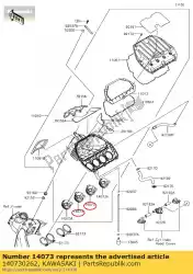 Tutaj możesz zamówić kana?, # 2, # 3 zx600r9f od Kawasaki , z numerem części 140730262: