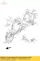 5S9F83120000, Yamaha, beenschild 2 yamaha yw 125 2010, Nieuw