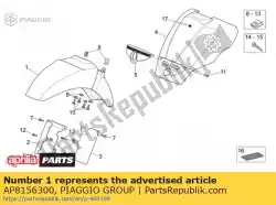 Tutaj możesz zamówić przedni b? Otnik. Czerwony od Piaggio Group , z numerem części AP8156300: