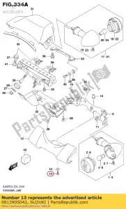 suzuki 0913905042 parafuso - Lado inferior