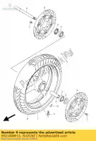 5921008F11, Suzuki, disque, frein avant suzuki gsf gsx sv 600 650 750 2003 2004 2005 2006 2007 2008 2009 2010 2015, Nouveau