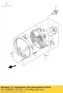 Suzuki 351740BE00 primavera - Il fondo