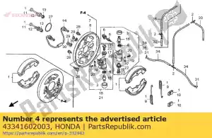 Honda 43341602003 cup, piston - Bottom side