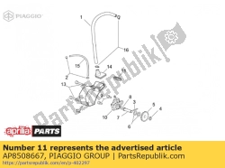 Aprilia AP8508667, Kabeleinsteller gummi, OEM: Aprilia AP8508667