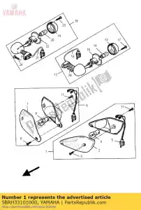 yamaha 5BRH33101000 clignotant avant assy1 - La partie au fond