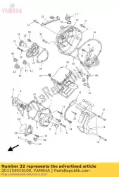 Aquí puede pedir soporte, cable de embrague de Yamaha , con el número de pieza 2D1154410100: