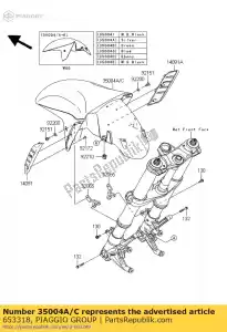 Piaggio Group 653318 houder - Rechterkant