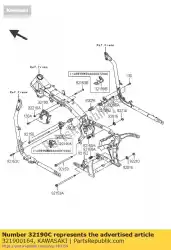 Here you can order the bracket-engine,fr,lh from Kawasaki, with part number 321900164: