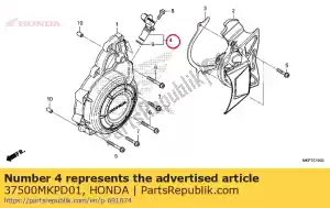 honda 37500MKPD01 manivela do conjunto do sensor - Lado inferior