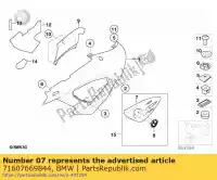 71607669844, BMW, inserção da tampa cromada, direita bmw  650 2002 2003 2004 2005, Novo