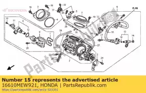 honda 16610MEW921 tubería comp., combustible - Lado inferior