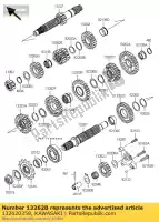 132620358, Kawasaki, engrenagem, saída 2ª, 27t ksf450b8f kawasaki kfx 450 2008 2009 2010 2011 2012 2013 2014, Novo