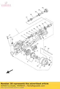 yamaha 934507114200 circlip - La partie au fond